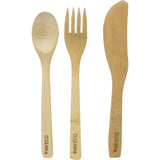 Ever Eco Bamboo Cutlery Set with Organic Cotton Pouch