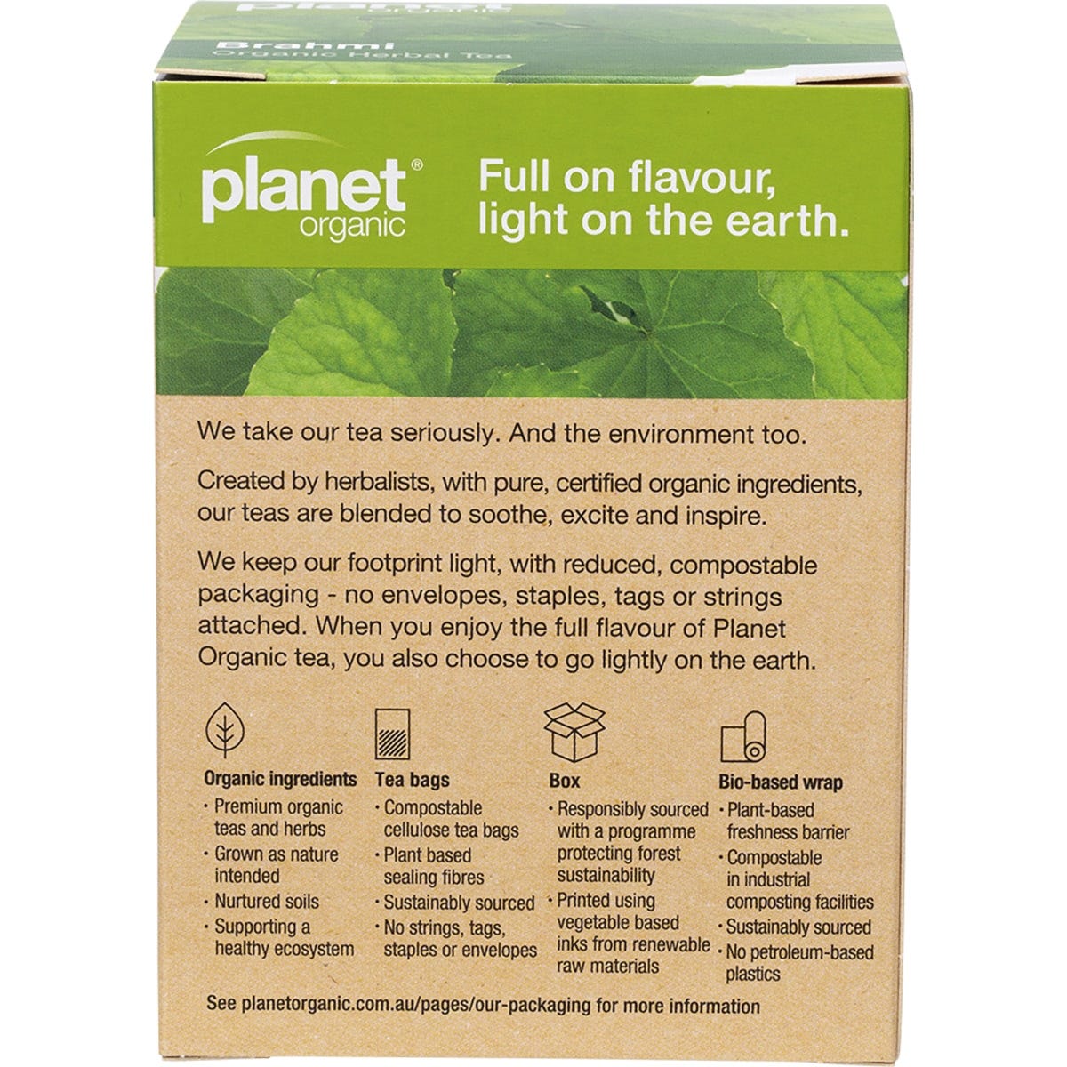 Planet Organic Herbal Tea Bags Brahmi