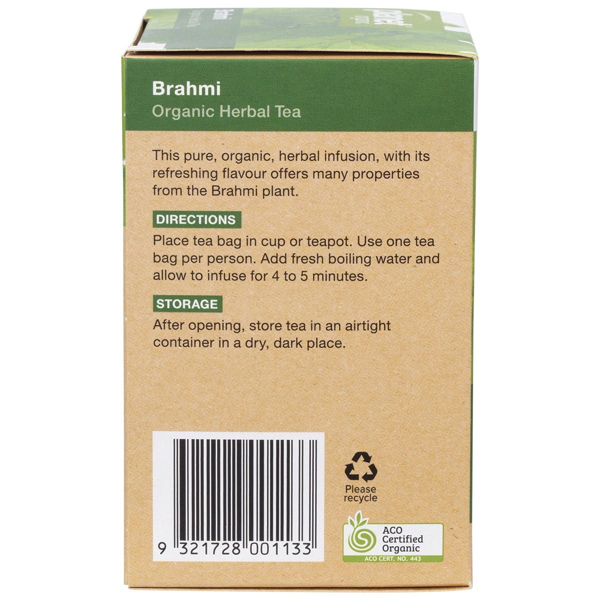 Planet Organic Herbal Tea Bags Brahmi