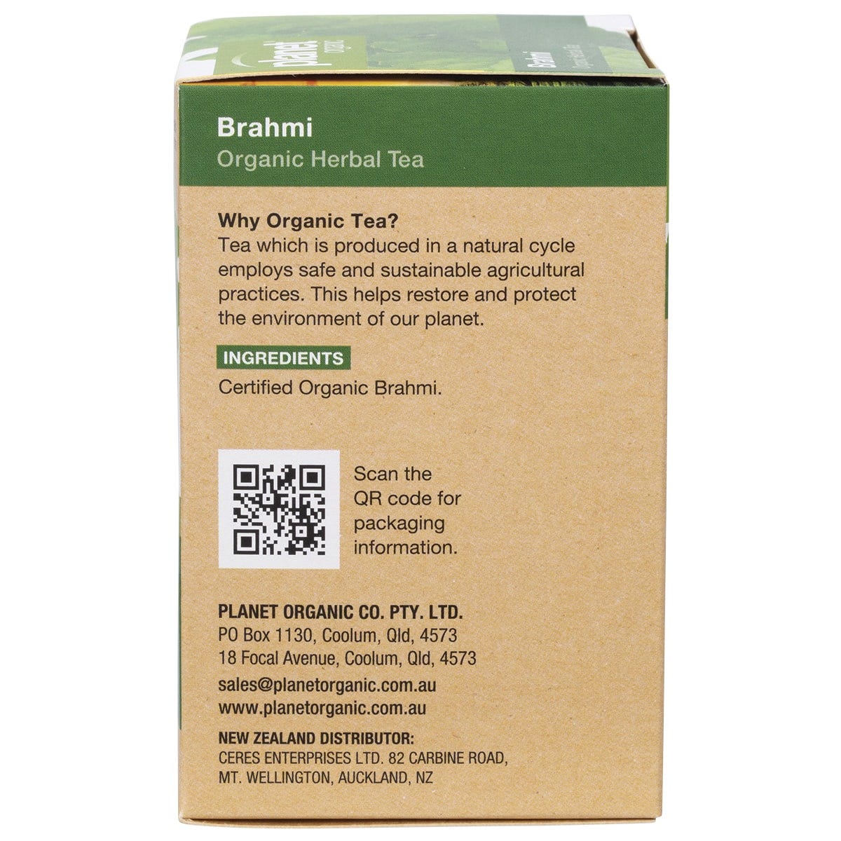 Planet Organic Herbal Tea Bags Brahmi