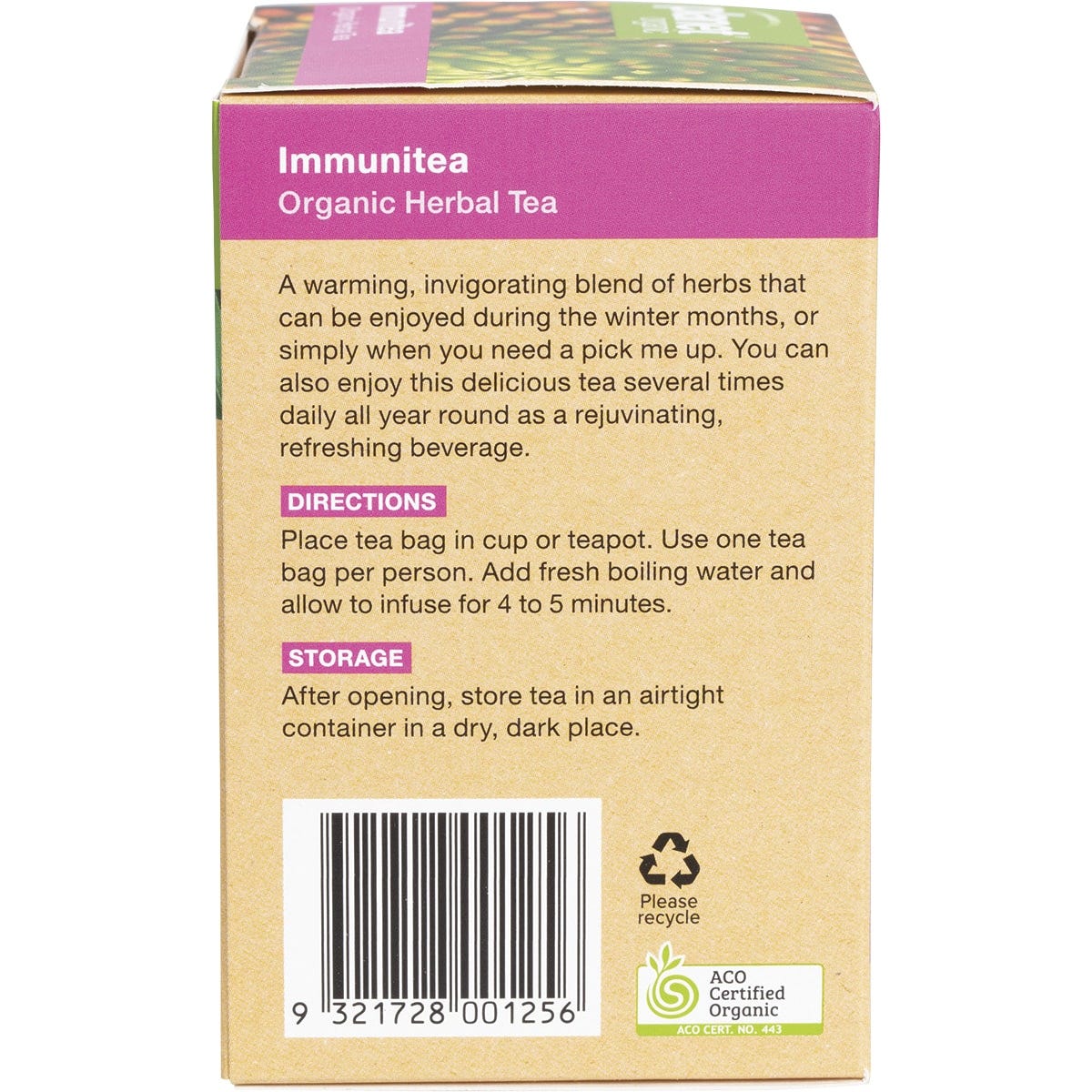 Planet Organic Herbal Tea Bags Immunitea