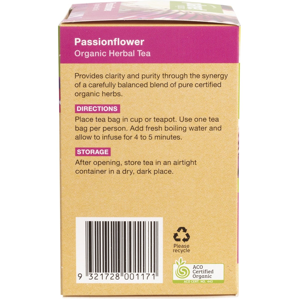 Planet Organic Herbal Tea Bags Passionflower