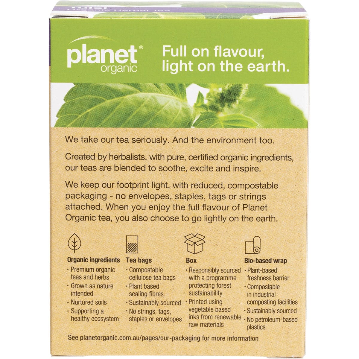 Planet Organic Herbal Tea Bags Tulsi