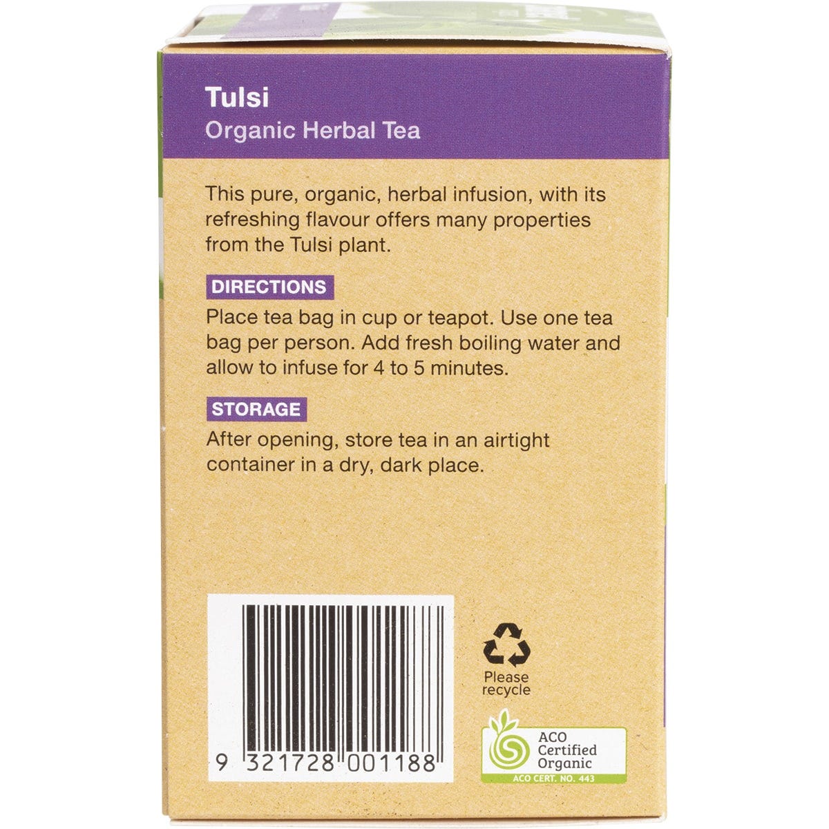 Planet Organic Herbal Tea Bags Tulsi