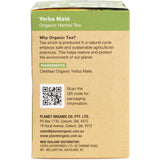 Planet Organic Herbal Tea Bags Yerba Maté