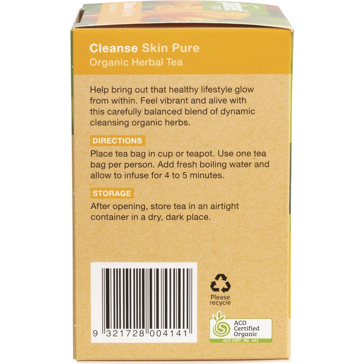 Planet Organic Herbal Tea Bags Cleanse (Skin Pure)