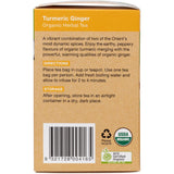 Planet Organic Herbal Tea Bags Turmeric Ginger