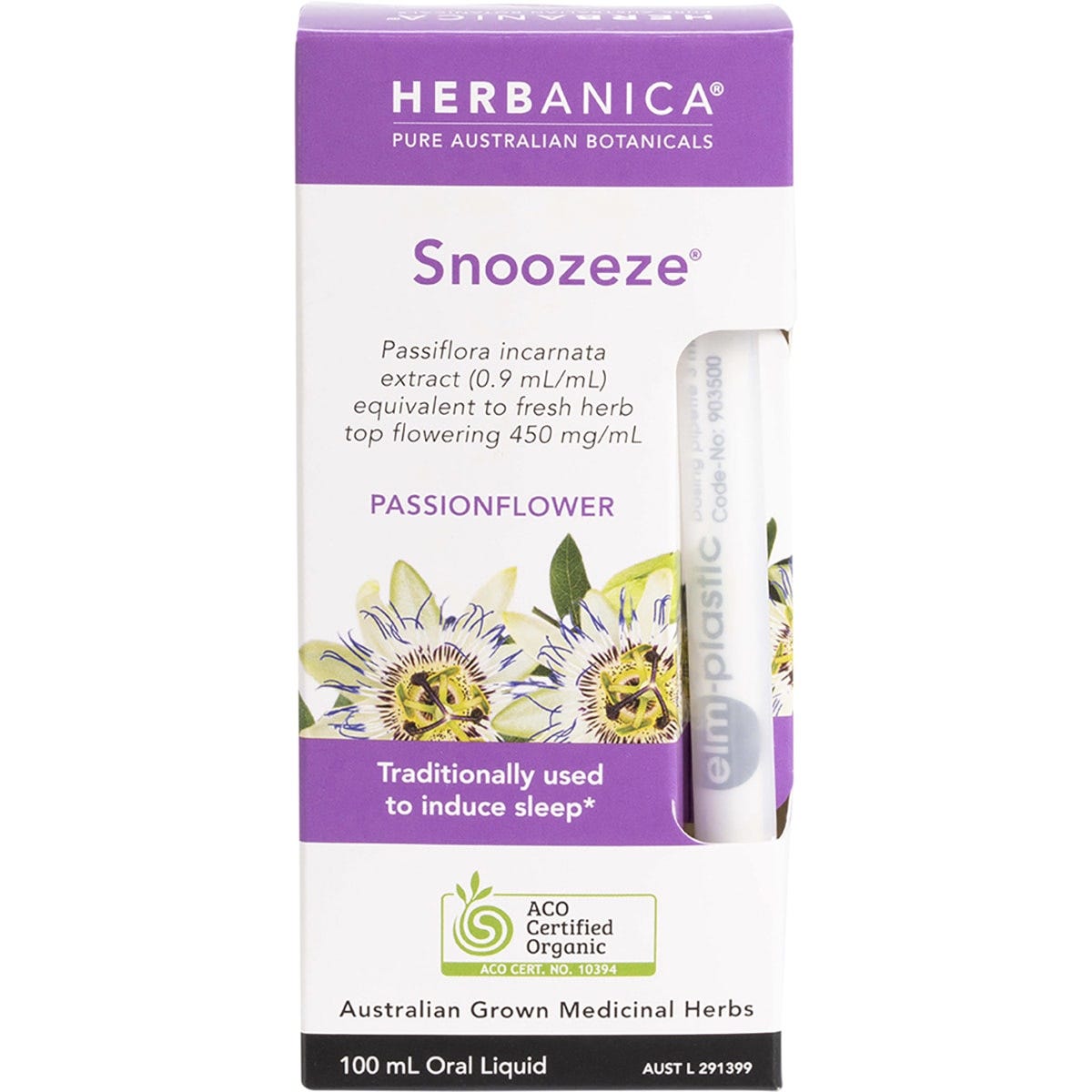 PPC Herbs Herbanica Herbal Tincture Snoozeze Passionflower