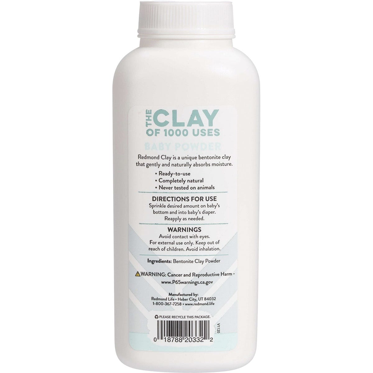 Redmond Clay Baby Powder Fragrance Free