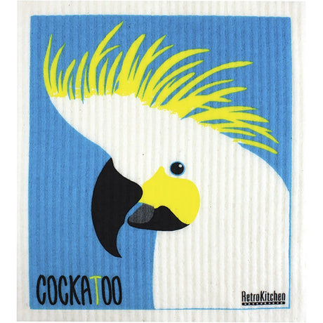 100% Compostable Sponge Cloth Cockatoo