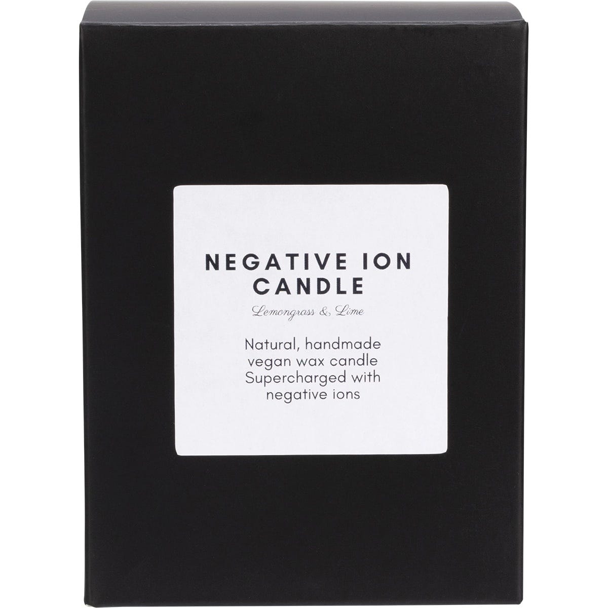 Supercharged Food Negative Ion Candle Lemongrass & Lime