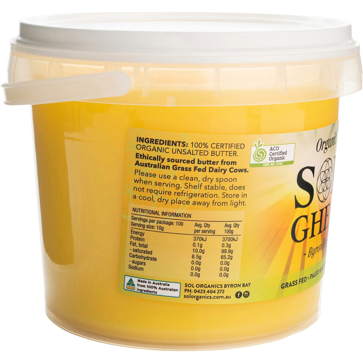 Sol Organics Organic Ghee