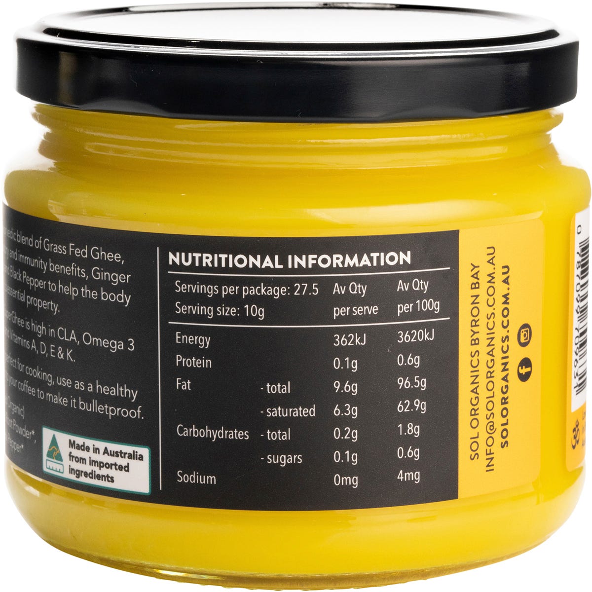 Sol Organics Turmeric Super Ghee