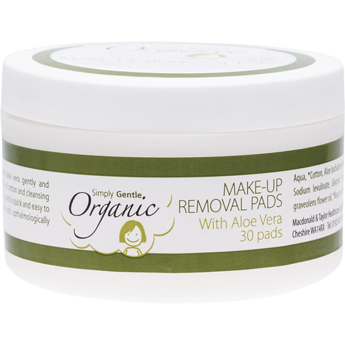 Facial Cleansing Pads with Organic Aloe Vera