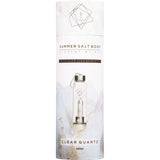 Summer Salt Body Crystal Elixir Glass Water Bottle Clear Quartz