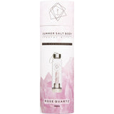 Summer Salt Body Crystal Elixir Glass Water Bottle Rose Quartz