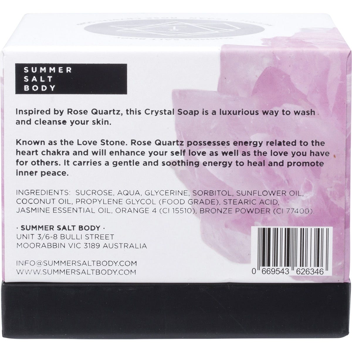 Summer Salt Body Crystal Soap Rose Jasmine