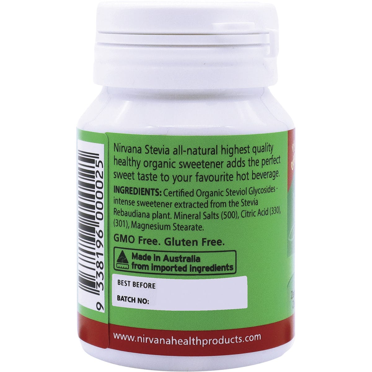 Nirvana Organics Stevia Tablets