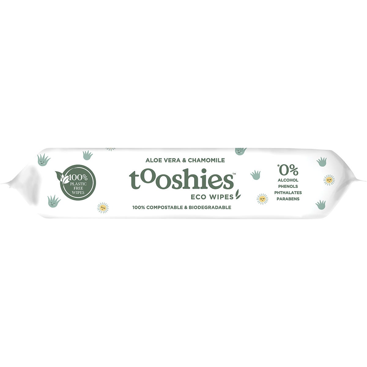 Tooshies Pure Baby Wipes Aloe Vera & Chamomile