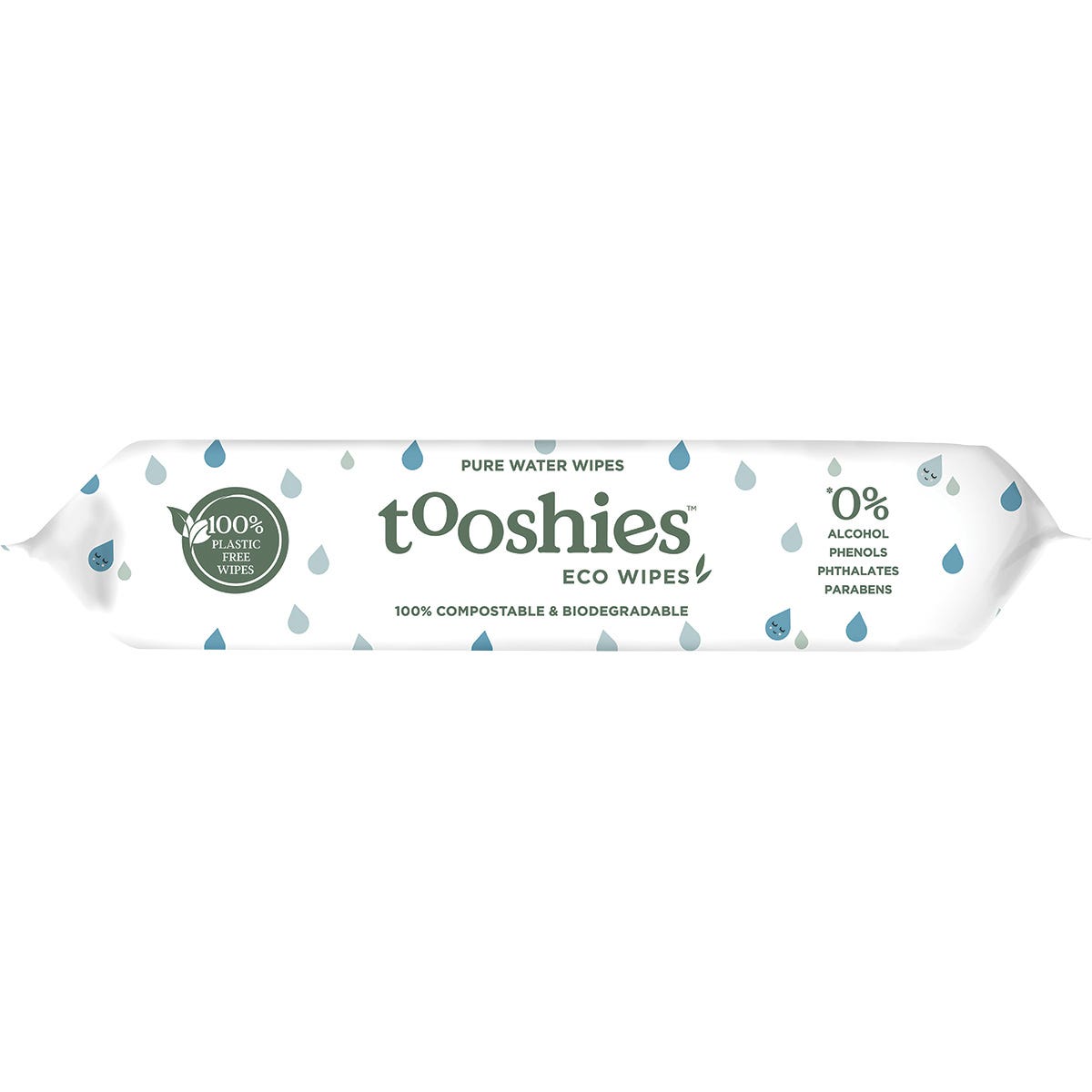 Tooshies Eco Pure Baby Wipes 99% Pure Water