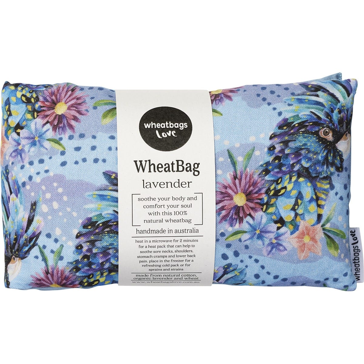 Wheatbags Love Wheatbag Blue Cockatoo Lavender Scented