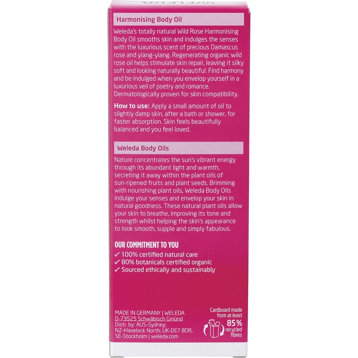 Weleda Harmonising Body Oil Wild Rose