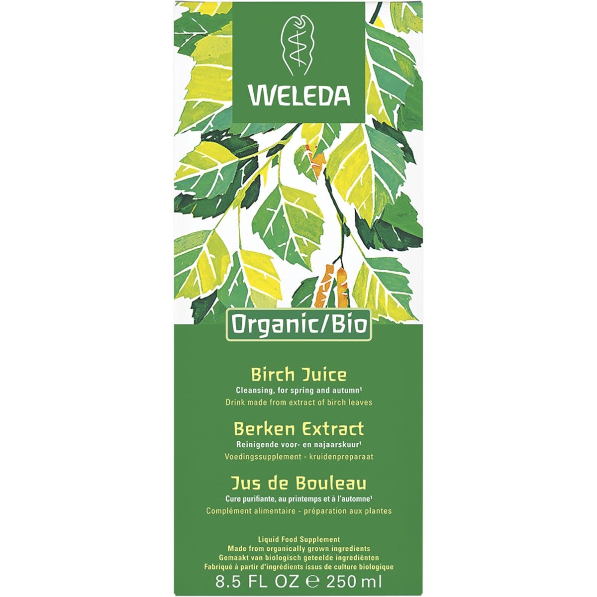 Weleda Organic Bio Birch Juice Liquid Food Supplement