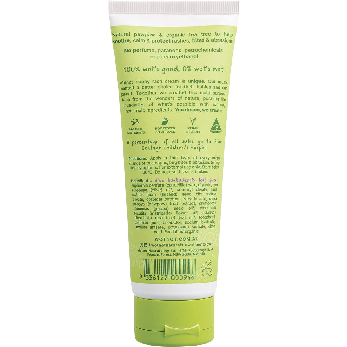 Wotnot Nappy Rash Cream Suitable for Newborns+