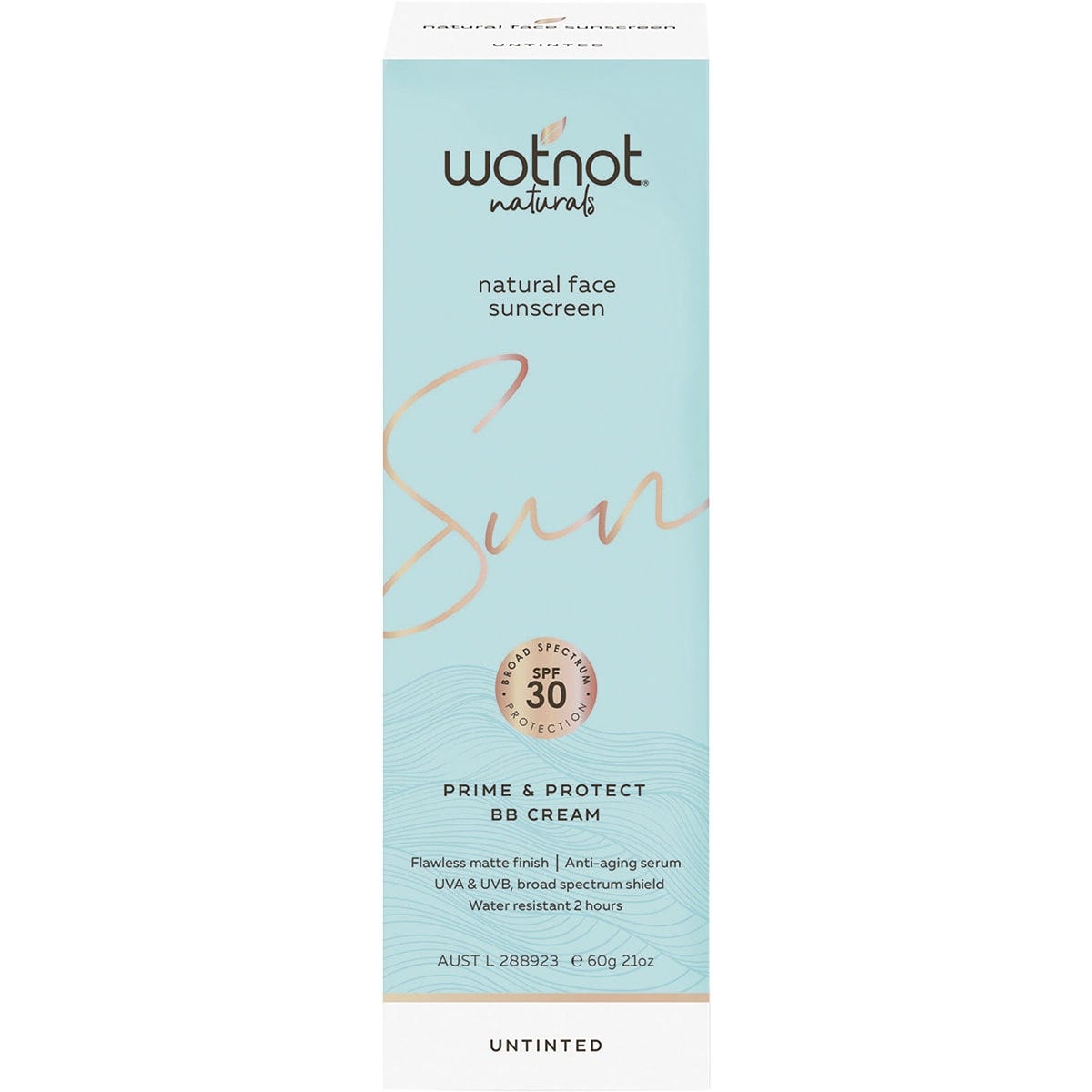 Wotnot Natural Face Sunscreen 30 SPF Untinted BB Cream