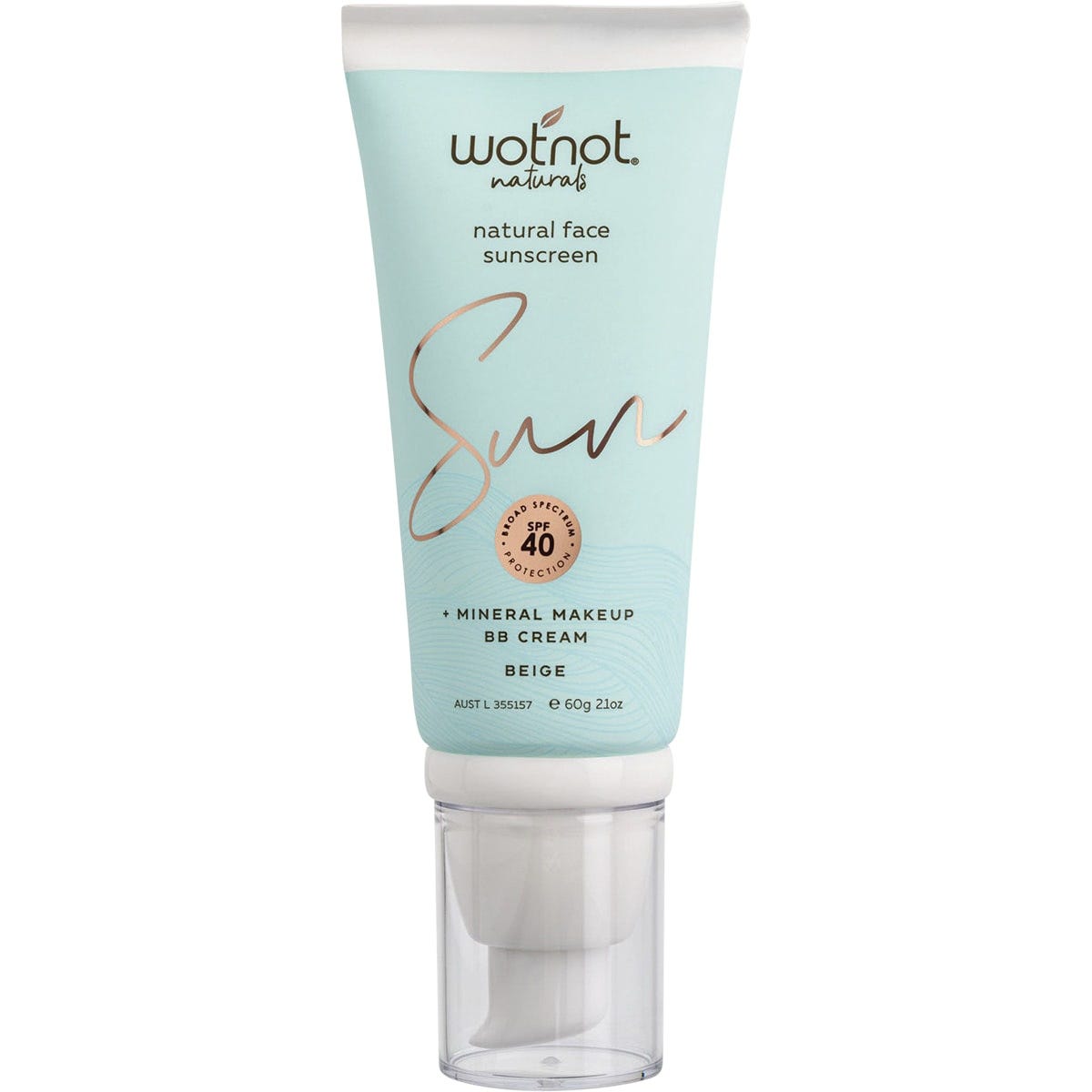 Wotnot Natural Face Sunscreen 40 SPF Beige BB Cream