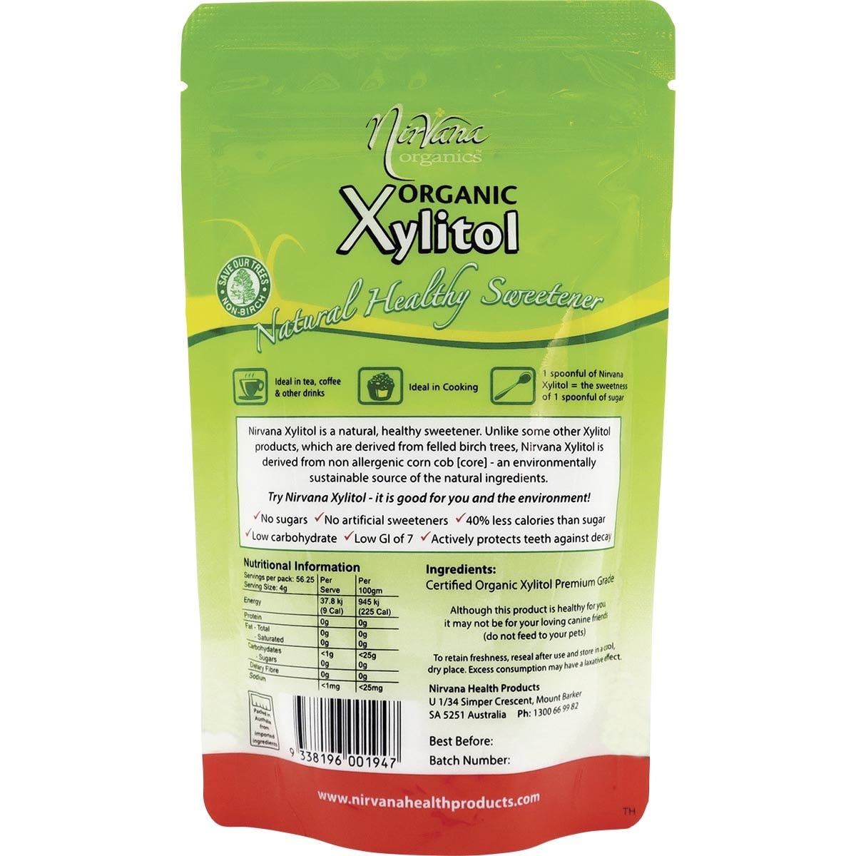 Nirvana Organics Xylitol Certified Organic