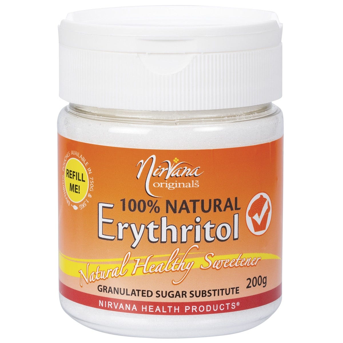 Erythritol 100% Natural Refillable Shaker